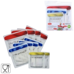 Alpina herbruikbare voedselbewaarzakken set 10 stuks